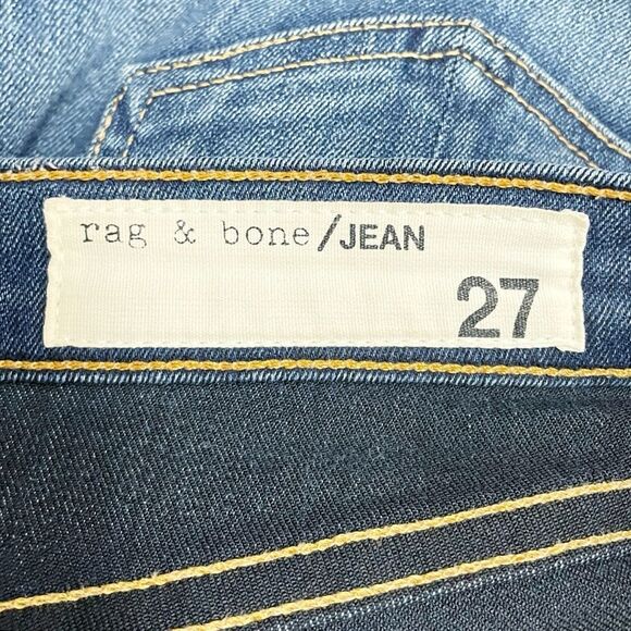 Rag & Bone Cate Mid Rise Skinny Jeans Women’s Size 27 | 4 Joshua Mid Indigo Wash - Picture 11 of 14